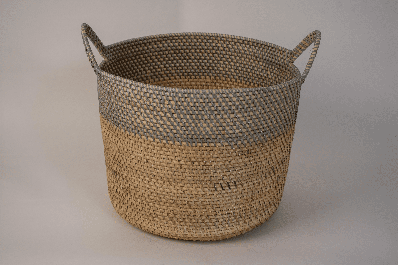 CARVI - BASKET RATTAN GREY 35 D 30 LARGE