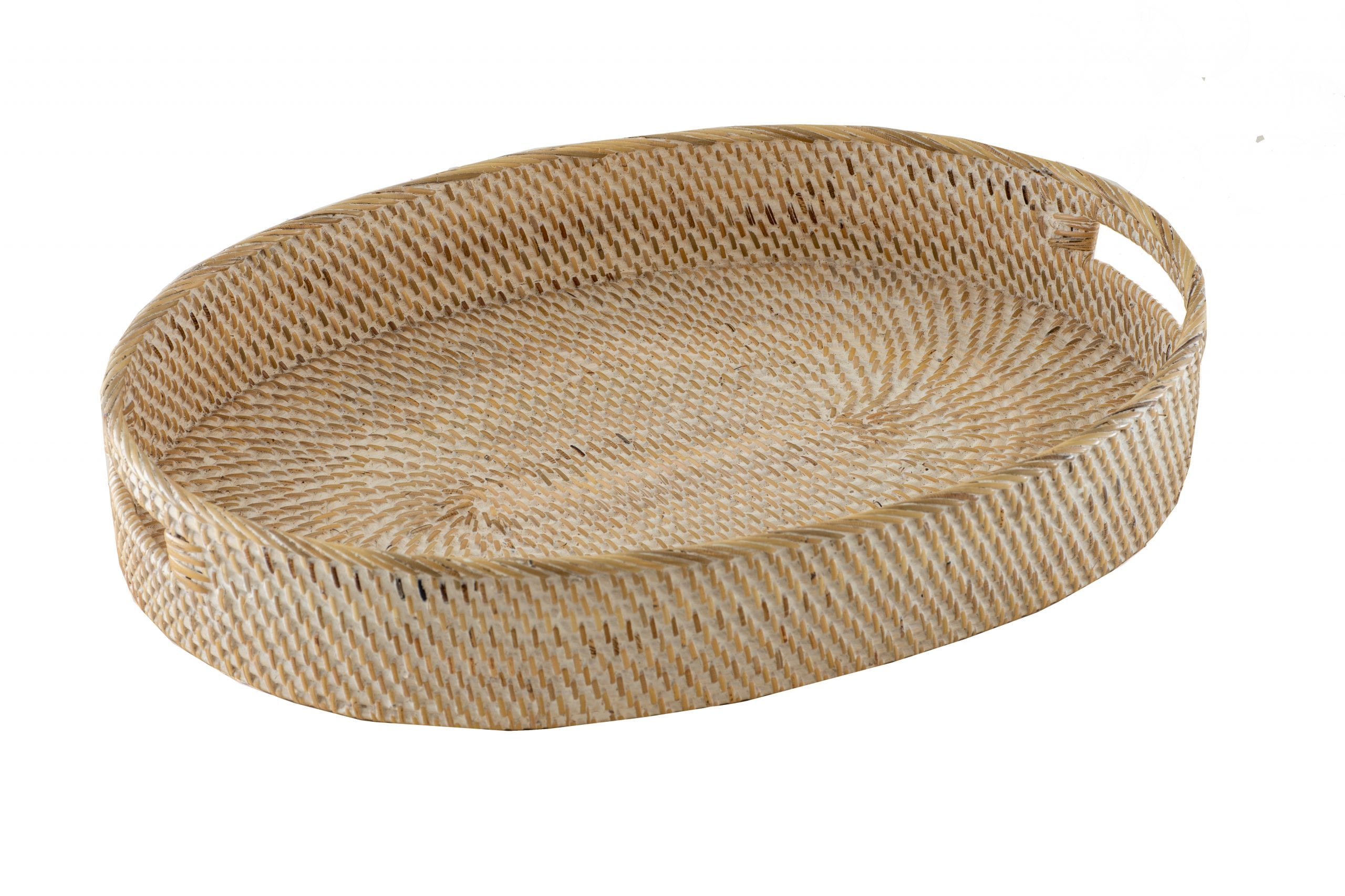 LULU - TRAY RATTAN OVAL SMALL NATURAL 39 X 28