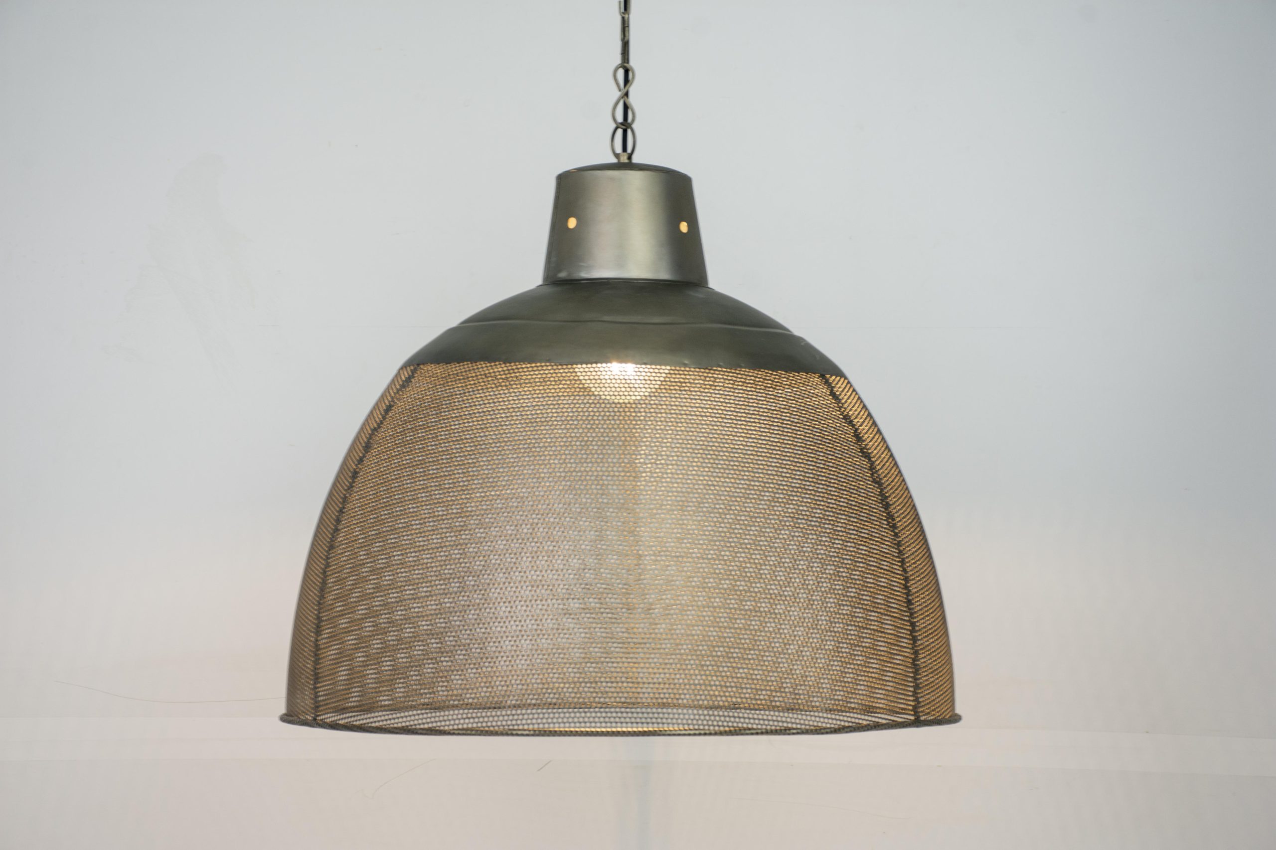 TI BAZ - PENDANT LIGHT METAL ANTIC ZINC D 60 X H 56 CM