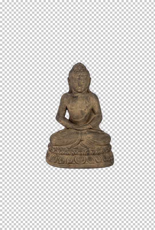 HAKUNA - BUDHA ON STAND STONE STATUE 30 CM