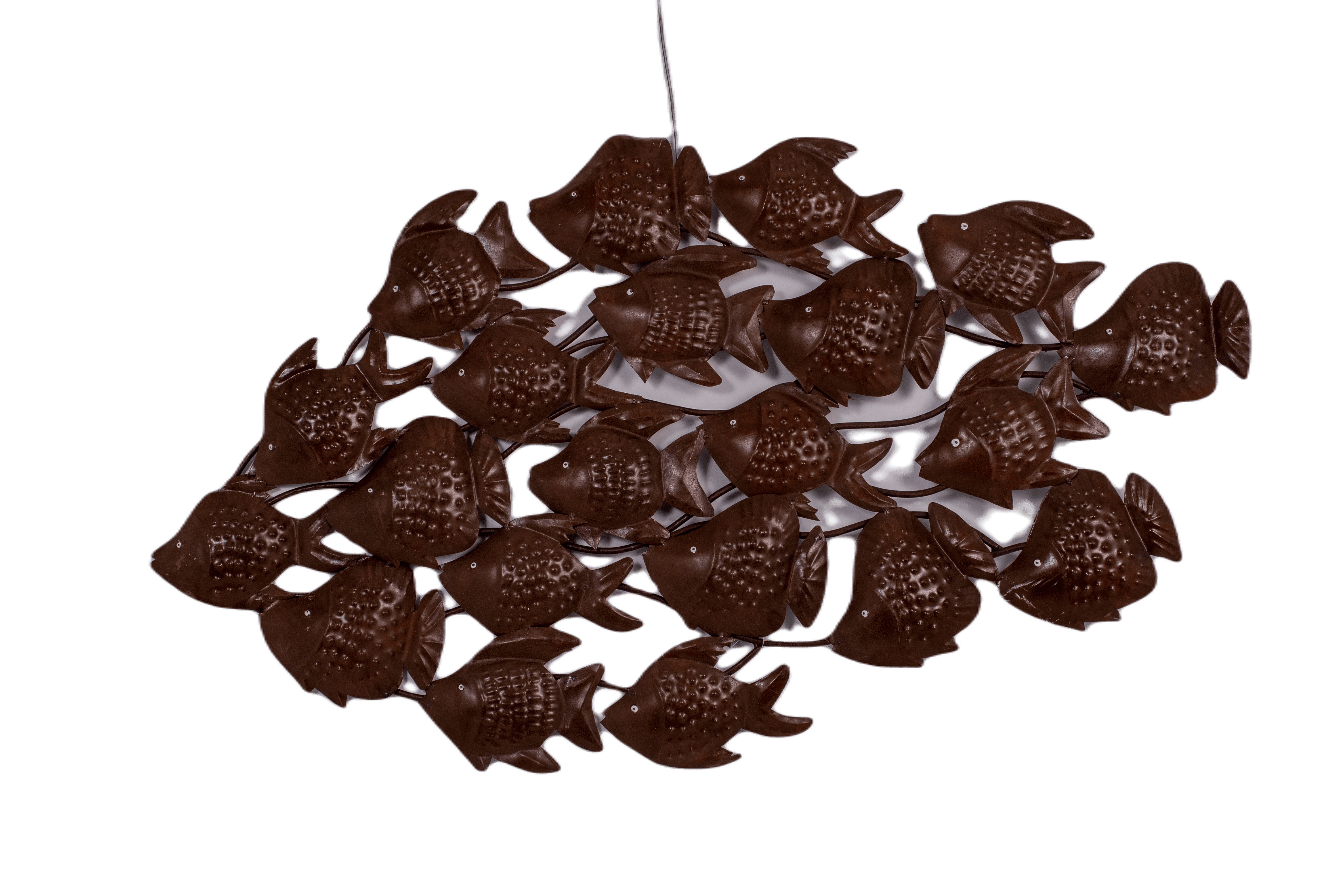 MASCATE - WALL PANEL DECO FISH IRON RUSTIC 105 X 60 CM