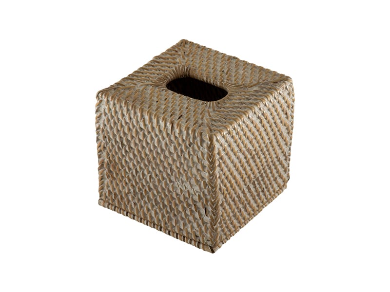 ROSY - TISSUE DISPENSER SQUARE WHITE 14 X 14 CM