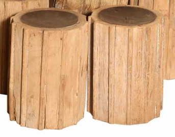 WATERLOO - CANDLE HOLDER WOOD D 20 X H 26 CM