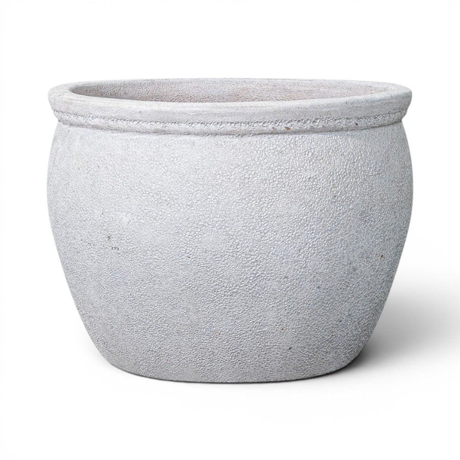 PLANTER RAMREE ANGKOR WHITE MEDIUM D39H30