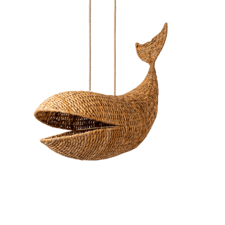 EPICE - PENDANT LIGHT RATTAN WHALE 80X43XH58
