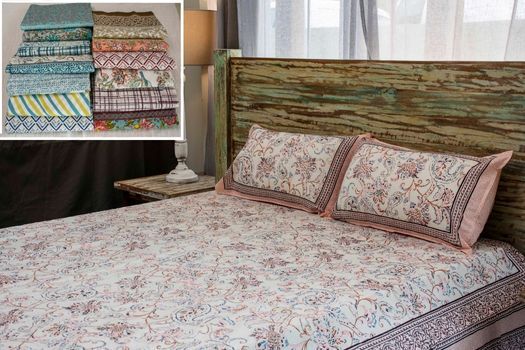 KILAUEA - BED COVER COTTON PRINT 240 X 270 CM AND 2 PILLOW COVER SET