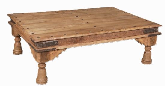 JANVI - COFFEE TABLE  WOOD 151X96XH48