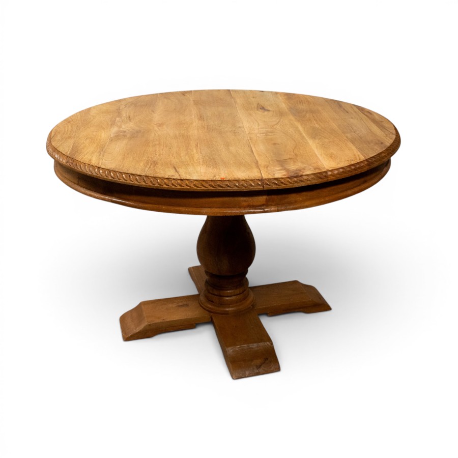 DINING TABLE WOOD BLEACH D120H80