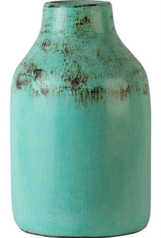 GOONIE - POT TERRACOTTA TEAL D19 H 35