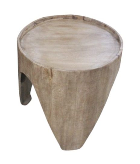 BABUL - SIDE TABLE WOOD ROUND 3 FEET D51H51