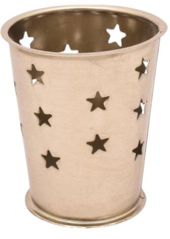 XAMZA  - CANDLE HOLDER STAR NICKEL ANTIQUE SILVER  D9XH10