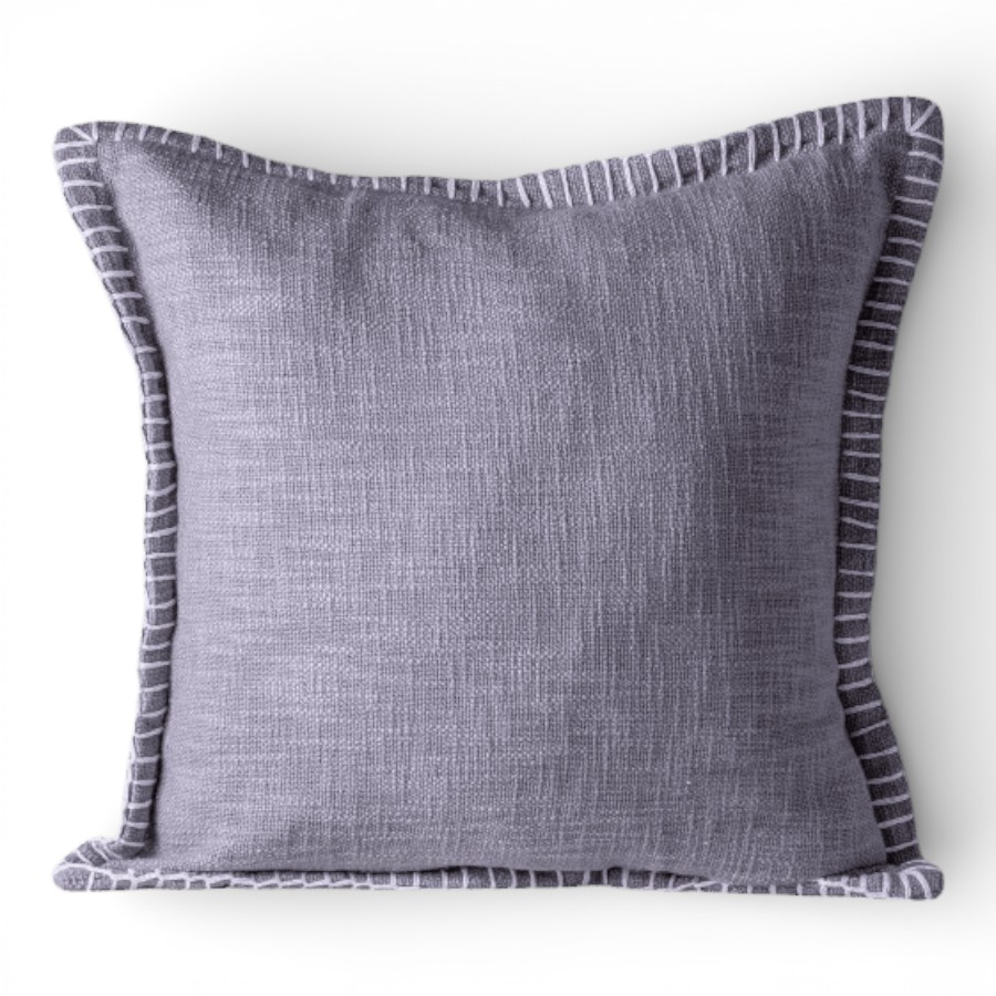 SAVAR - CUSHION COVER COTTON GREY 45X45