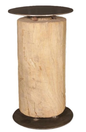 TABU - BAR TABLE WOOD WITH IRON TOP D61XH113