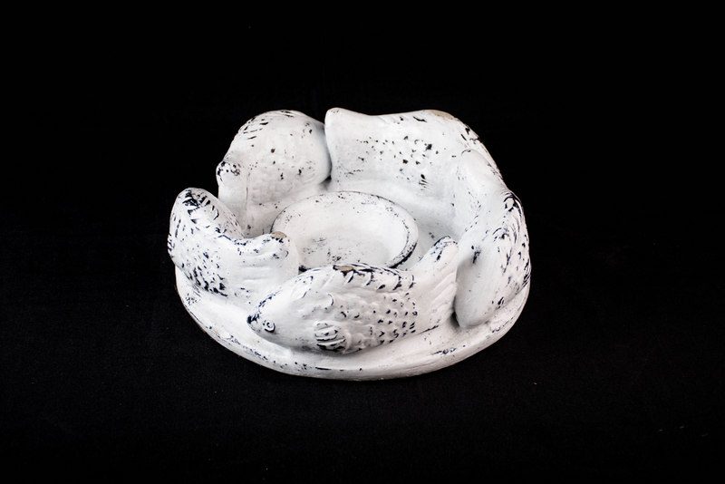 DORADO - CANDLE HOLDER WHITE FISH D23
