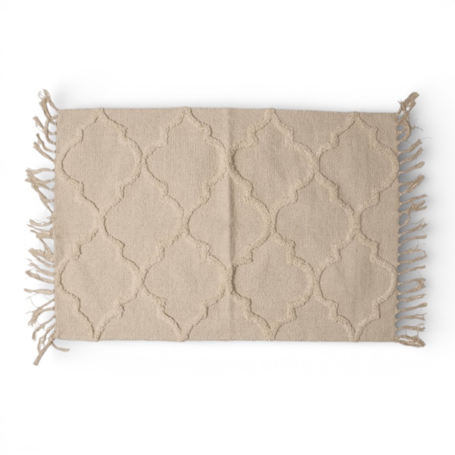 RANGA - RUG TUFTED COTTON WITH FRINGES 60X90