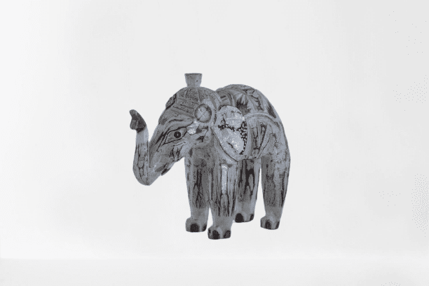 TONKA - ELEPHANT WHITE WOOD SMALL