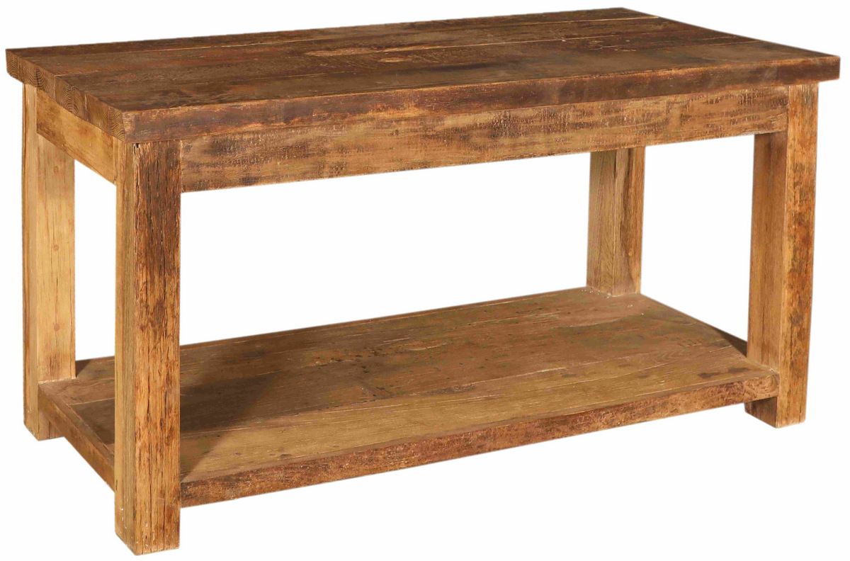 LIKOUALA - CONSOLE BLEACH WOOD WITH SHELF 183 X 66 X H 81 CM
