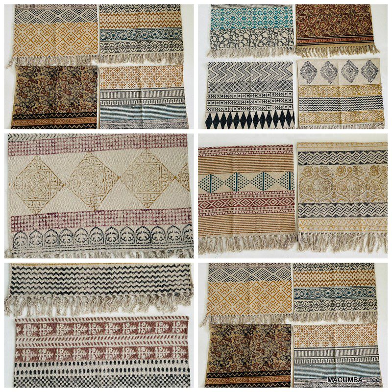 RABARI - RUGS COTTON BLOCK PRINT 60X90