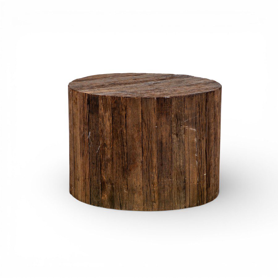 DAHOD - COFFEE TABLE ROUND ROUGH WOOD D60 H45