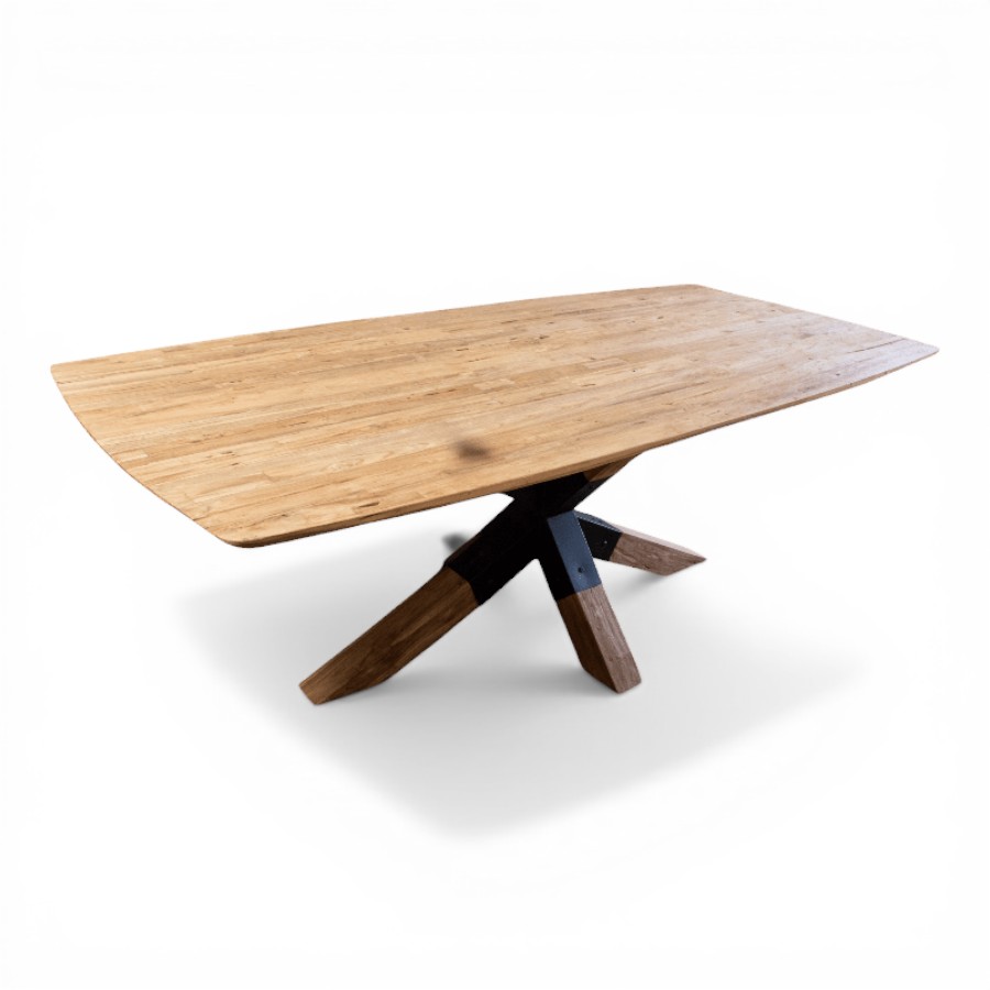 IDRA - DINING TABLE RECTANGULAR TOP RUSTIC RECYCLE TEAK 220X100XH78