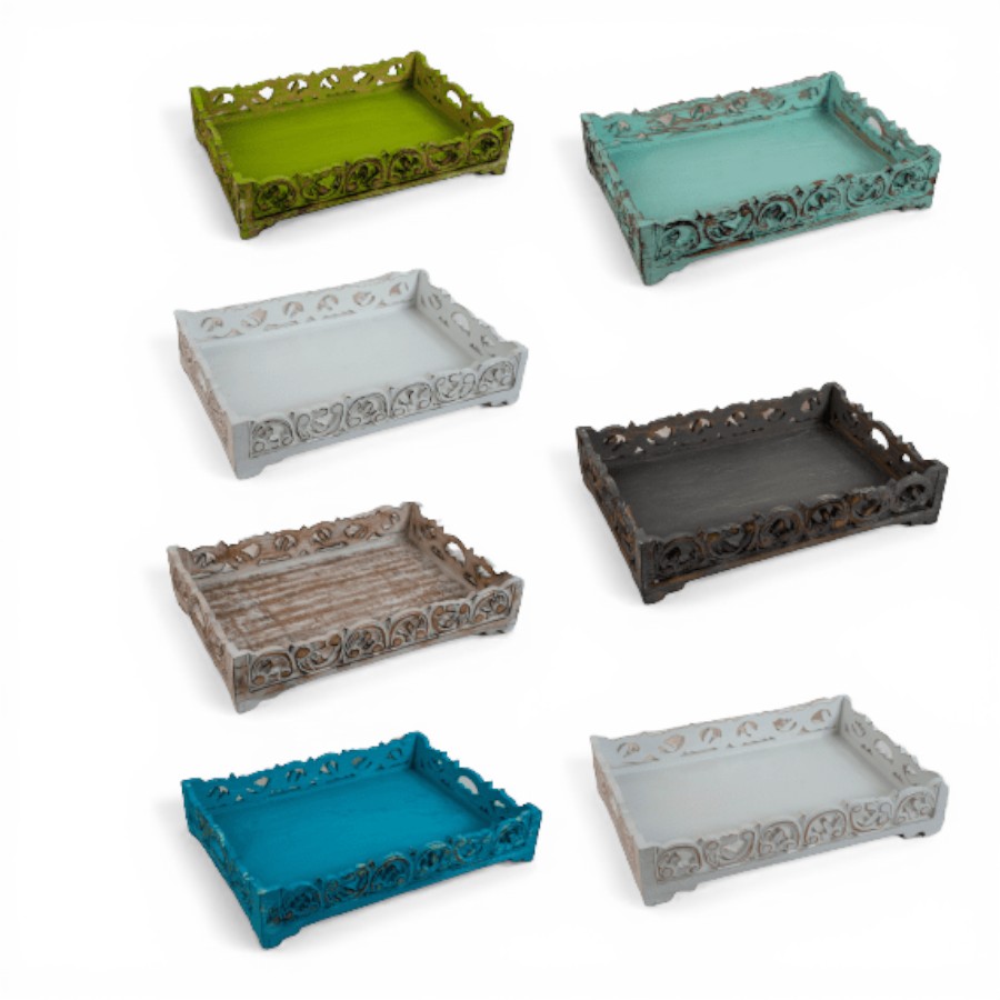 GOYA - TRAY WOOD LARGE 48 X 36 CM