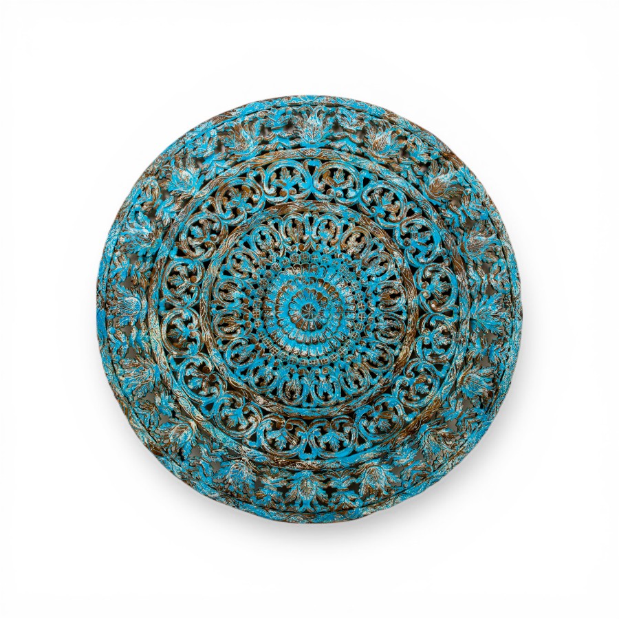 MAYYIL - WALL PANEL ROUND CARVING BLUE D 160 - VALERIA CM