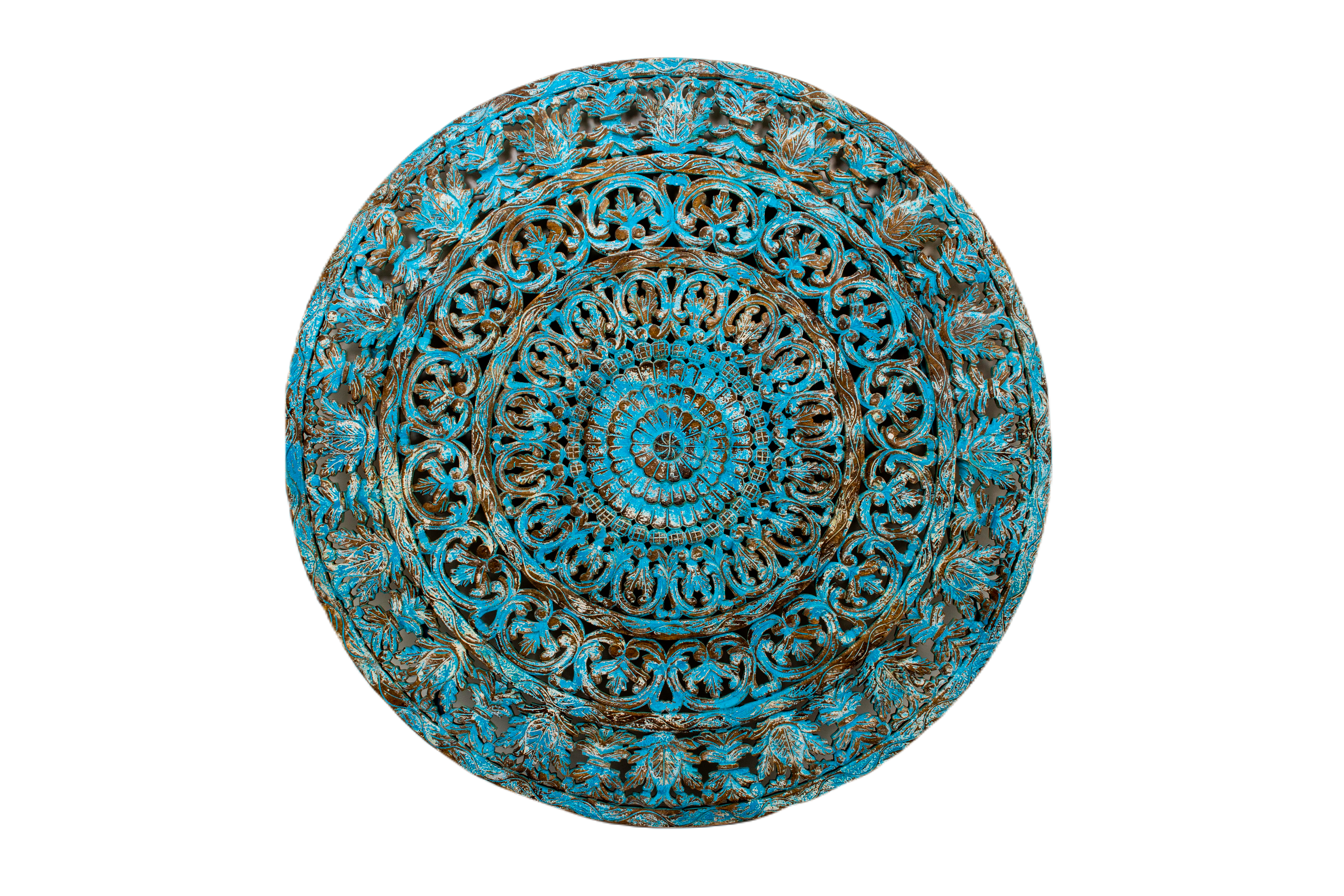 MAYYIL - WALL PANEL ROUND CARVING BLUE D 160 - VALERIA CM