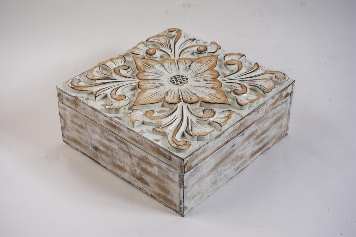 SOROCABA - BOX WOOD MEDIUM NATURAL WHITE 25L X 25W X 10H