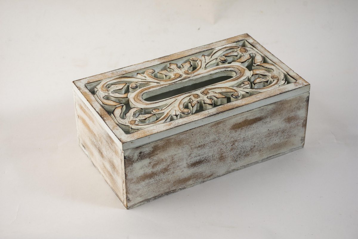 MORWENNA - TISSUE BOX NATURAL WHITE 24L X 14W X19H