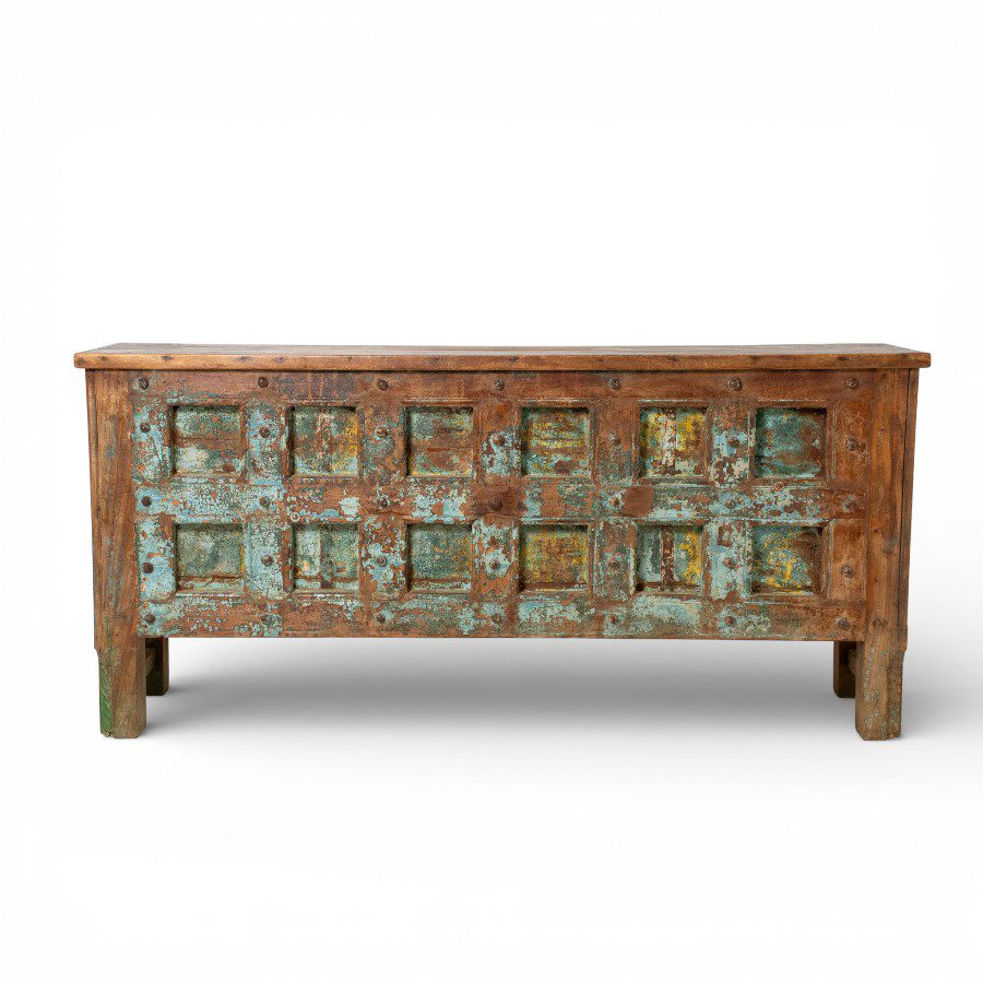 VAISHALI - CONSOLE WOOD BLUE WASH 181X40XH84