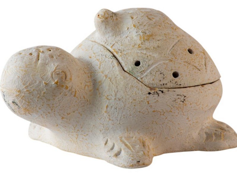 SOLEIA - MOSQUITO COIL HOLDER TERRACOTTA TURTLE BURNT 23H12