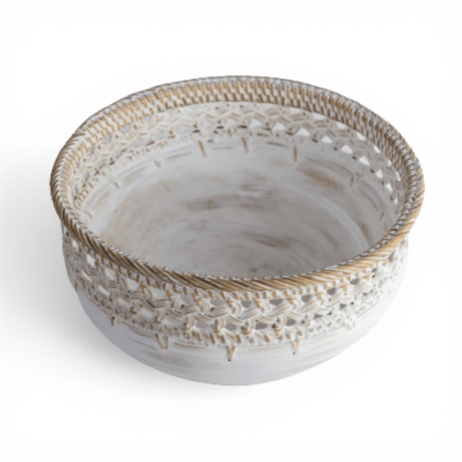 NAKULA - BOWL WOVEN RATTAN MEDIUM D 25 H 14