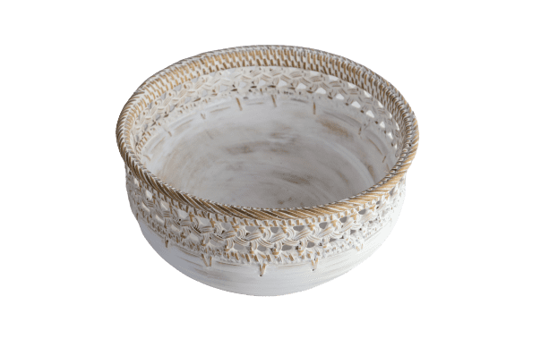 NAKULA - BOWL WOVEN RATTAN MEDIUM D 25 H 14