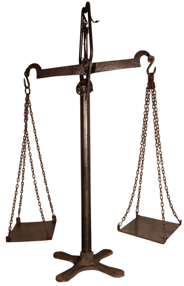 KUDUS - SCALE VINTAGE ON IRON STAND 108 X 38 X H 182 CM