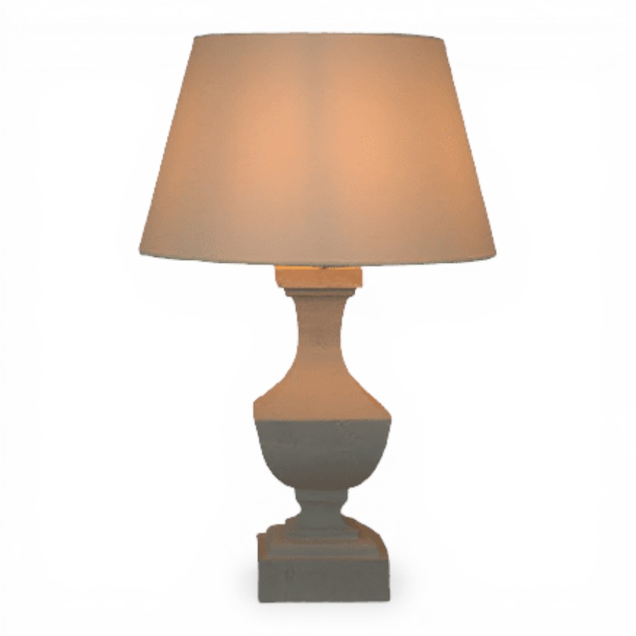 CHESTER - TABLE LAMP WITH WOODEN BASE H 49