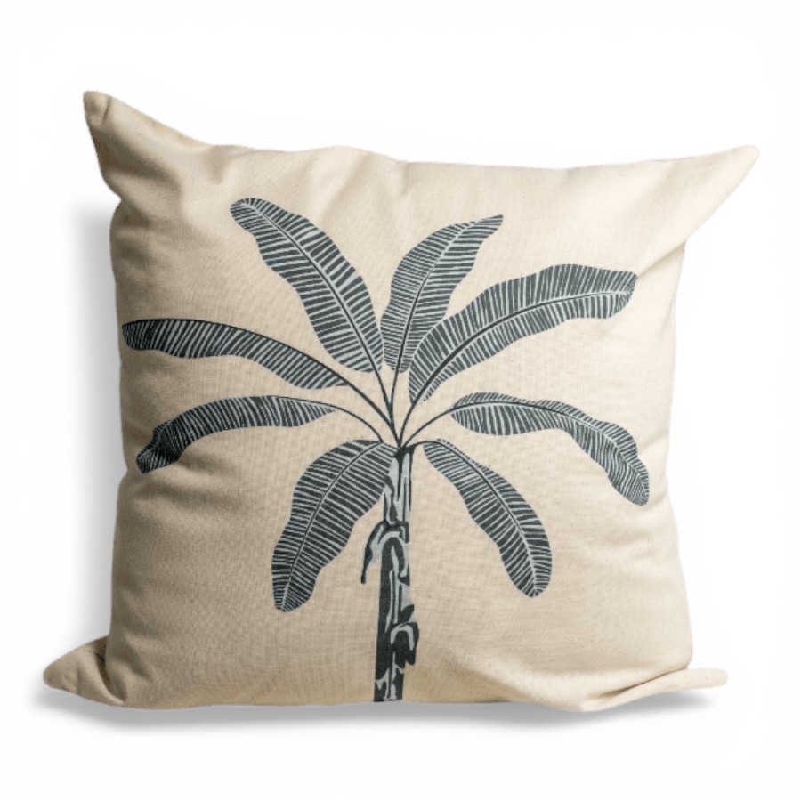 KARATIA - CUSHION COVER PALMTREE COTTON 45X45