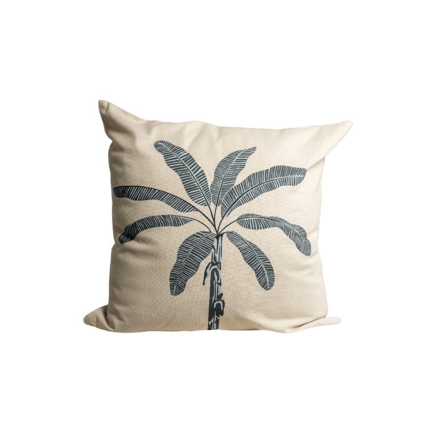 KARATIA - CUSHION COVER PALMTREE COTTON 45X45