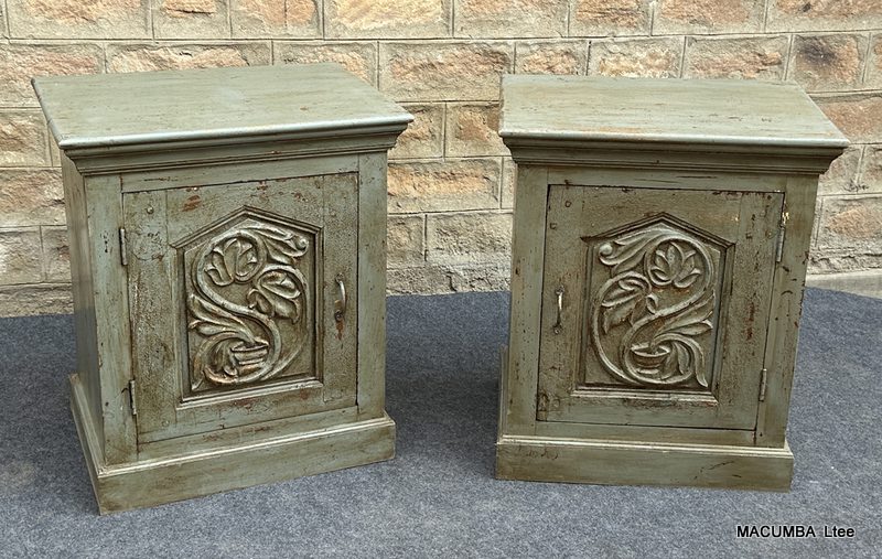 KAUR - BEDSIDE TABLE GREY 62 X 45 X H 73 CM