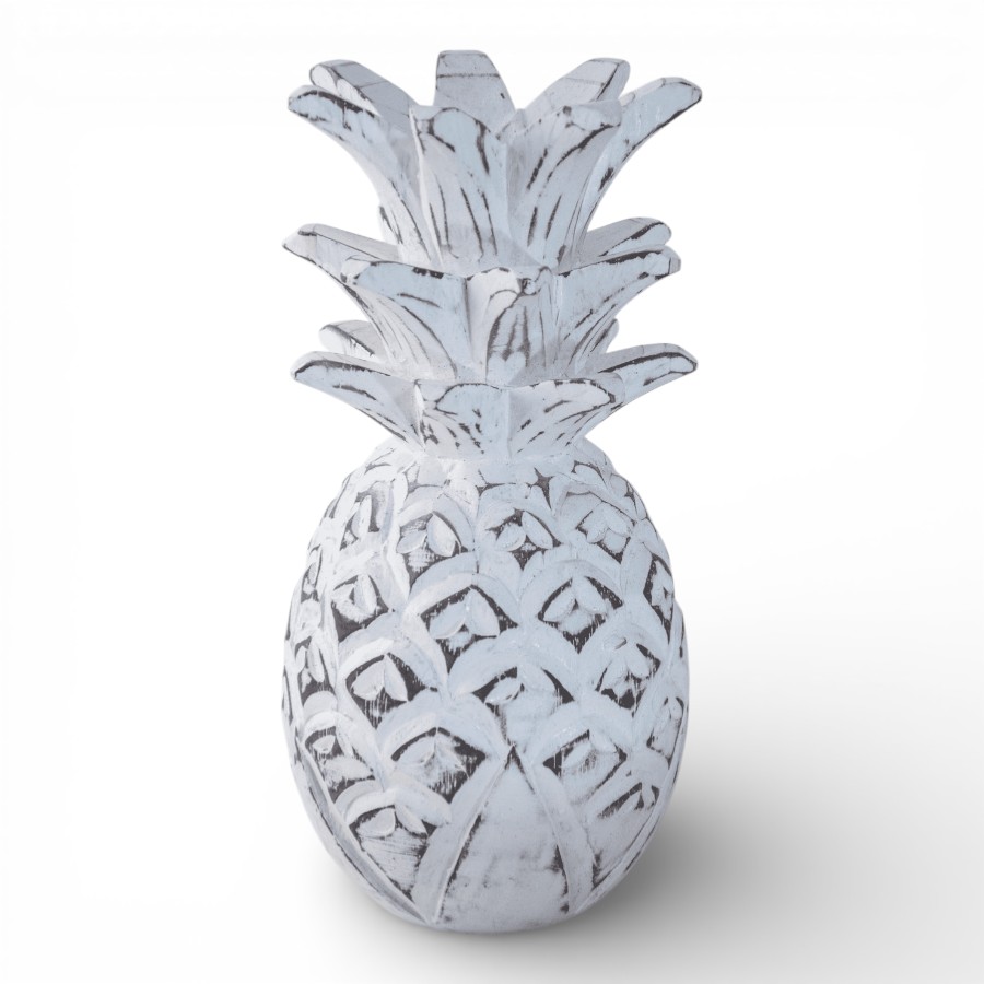 ZANANA - PINEAPPLE WOOD 40CM WHITE