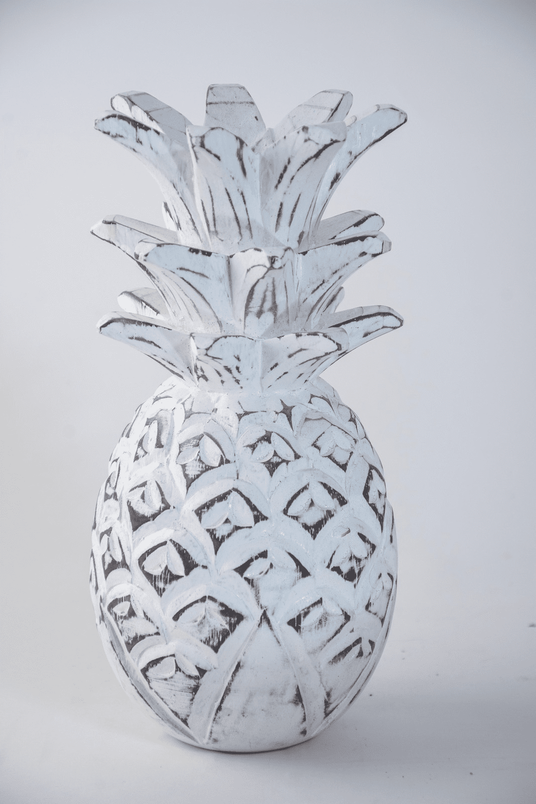 ZANANA - PINEAPPLE WOOD 40CM WHITE