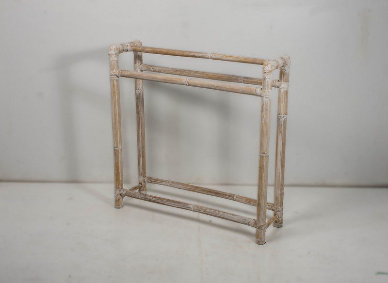 WARI - TOWEL HOLDER BAMBOO WHITE 90 X 90 H