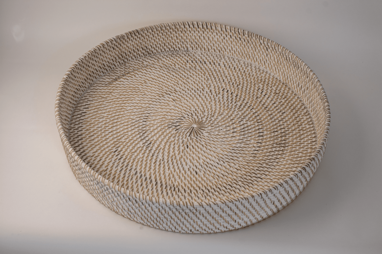 CARACAS - TRAY ROUND WHITE LARGE D 50