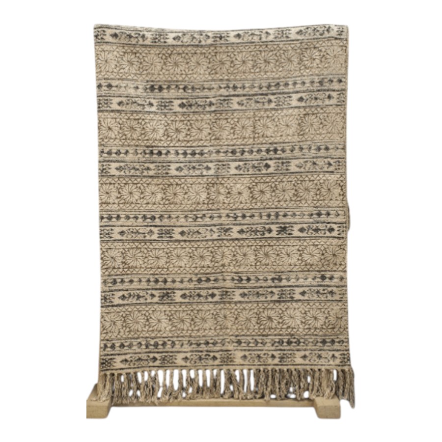 AMARIS - RUG COTTON BLOCK PRINT 220 X 160 CM