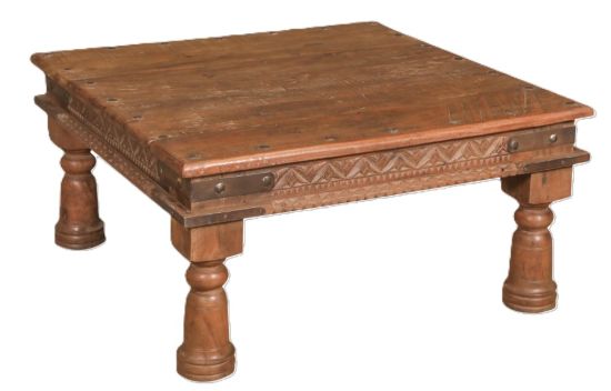 YADU - COFFEE TABLE  WOOD 90X90XH46