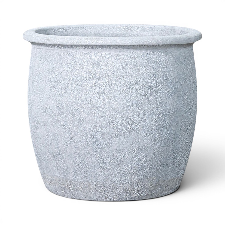 PLANTER GOCTA GLAZED ANGKOR WHITE SMALL D23H22