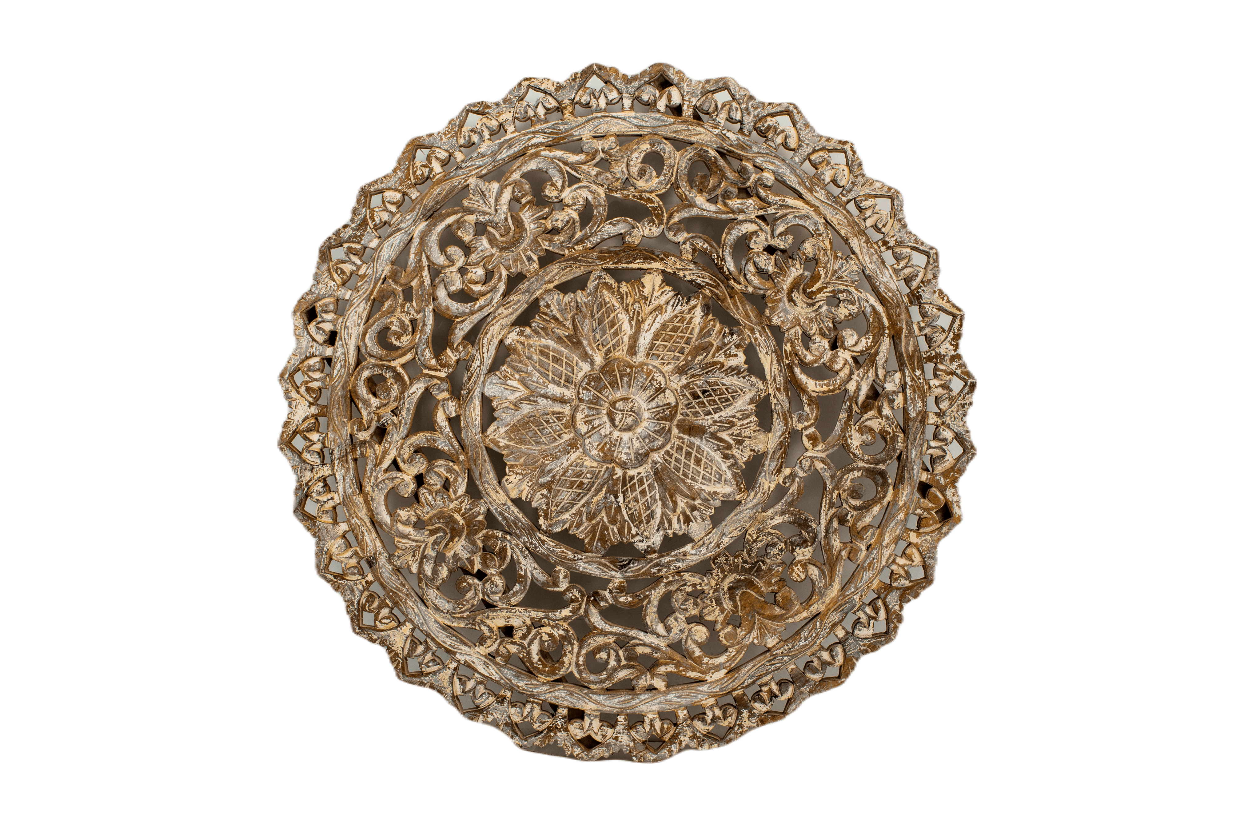KUTTUR - WALL PANEL ROUND CARVING D 100 - ZAVALA CM