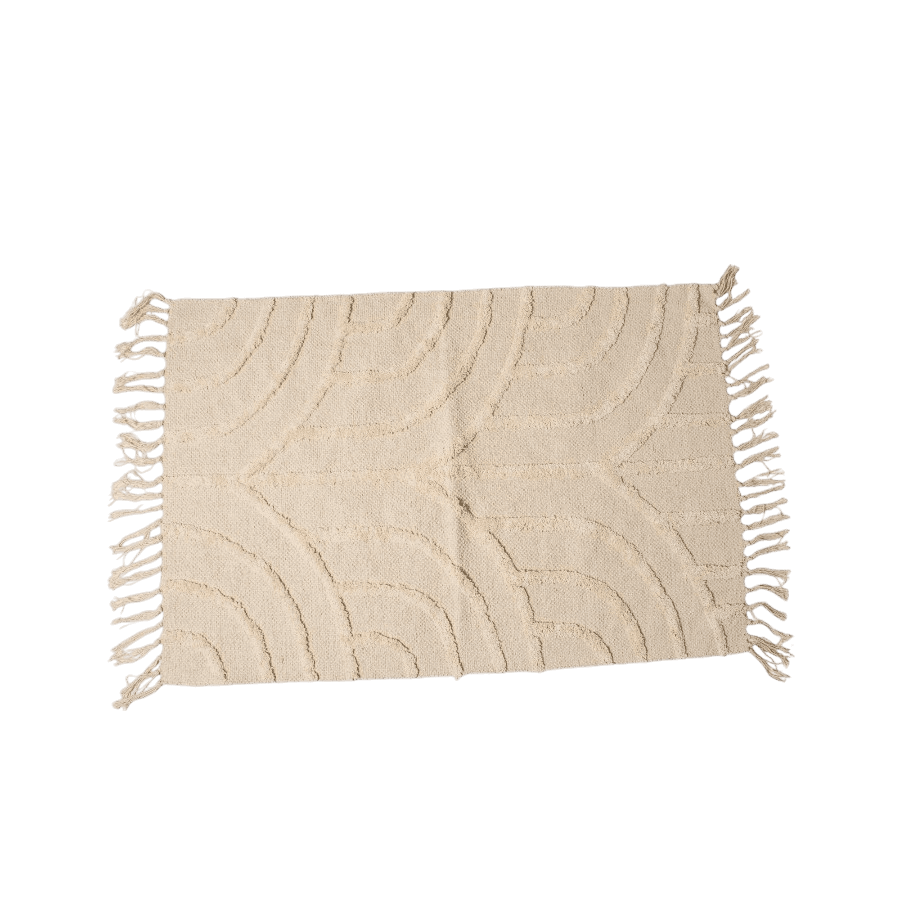 SAVAR - RUG TUFTED COTTON WITH FRINGES 60X90