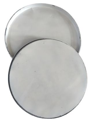 VESPER - PLATE IRON WHITE D 55 CM