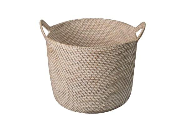 CURRY - BASKET RATTAN WITH HANDLES XLARGE NATURAL 30 X 24
