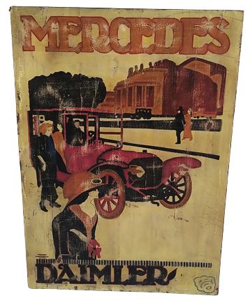 VENETIA - PANEL WOOD PAINTED MERCEDES 70 X 100 CM